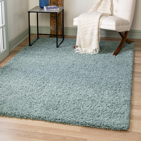 Winston Porter Cancio Light Slate Blue Area Rug & Reviews Wayfair